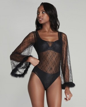 Dámské Body Agent Provocateur Courtnie Body Černé CZ | N83-8915