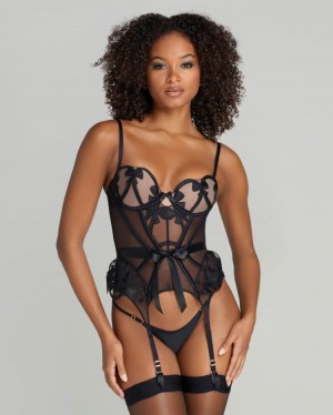 Dámské Body Agent Provocateur Dinkka Basque Černé CZ | H09-5532