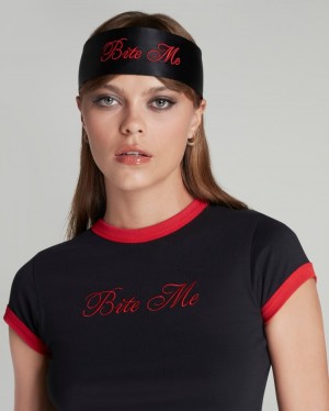 Dámské Doplňky Agent Provocateur Bite Me Eyemask Black/Red CZ | A55-8687