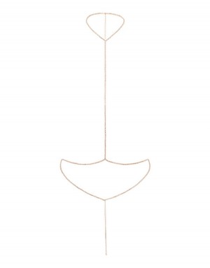 Dámské Doplňky Agent Provocateur Bougie Bodychain Růžové Zlaté CZ | I99-4346