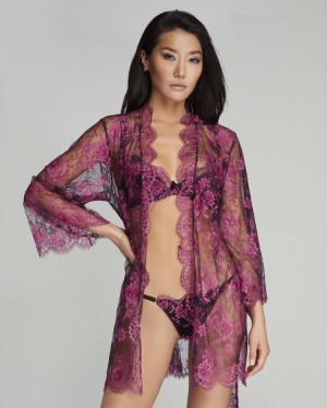 Dámské Župan Agent Provocateur Carline Kimono Růžové CZ | L90-9185