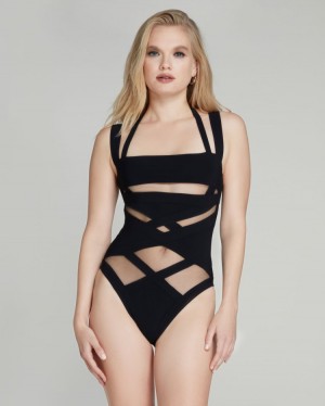 Dámské Plavky Agent Provocateur Fynlee Swimsuit Černé CZ | O31-4105