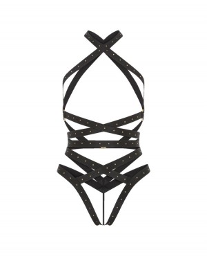 Dámské Playsuit Agent Provocateur Izia Playsuit Černé CZ | P34-8982