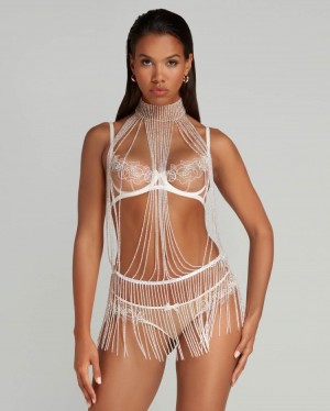 Dámské Playsuit Agent Provocateur Yarolika Playsuit Šedé CZ | S18-7860