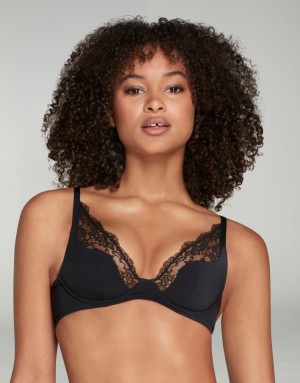 Dámské Podprsenky Agent Provocateur Brigette Polstrovaný High Apex Underwired Bra Černé CZ | T84-2161