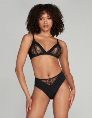 Dámské Podprsenky Agent Provocateur Brigette Soft Cup High Apex Bra Černé CZ | D40-0237
