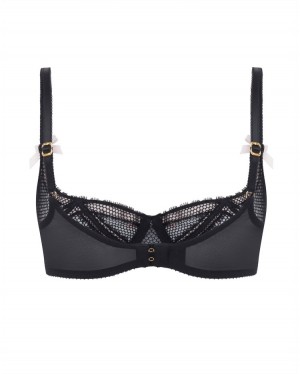 Dámské Podprsenky Agent Provocateur Rozey Full Cup Underwired Bra Černé CZ | L49-5948