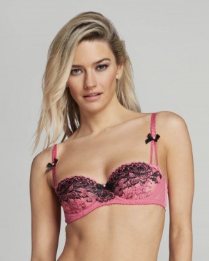 Dámské Podprsenky Agent Provocateur Yara Balconette Underwired Bra Růžové CZ | L74-4214