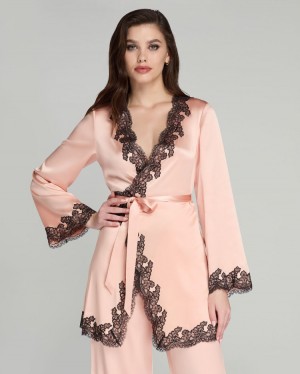 Dámské Pyžama Agent Provocateur Amelea Pyjama Top Růžové CZ | O18-2828