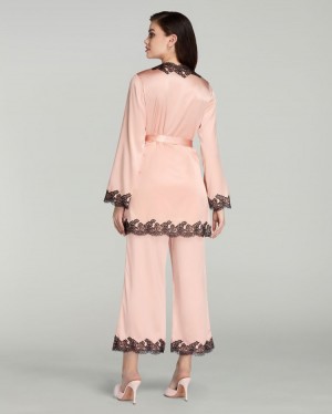 Dámské Pyžama Agent Provocateur Amelea Pyjama Top Růžové CZ | T42-7333