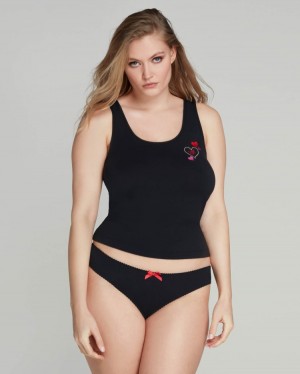 Dámské Pyžama Agent Provocateur Lovie Pyjama Vest Černé CZ | C31-7853