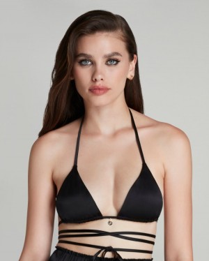 Dámské Pyžama Agent Provocateur Zukie Pyjama Bra Černé CZ | B03-6175