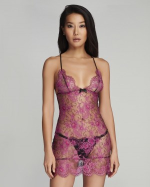 Dámské Uklouznutí Agent Provocateur Carline Krátké Slip Růžové CZ | Z57-6677