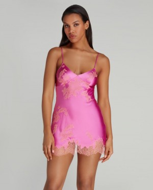 Dámské Uklouznutí Agent Provocateur Christi Krátké Slip Pink/Terracotta CZ | N07-2038