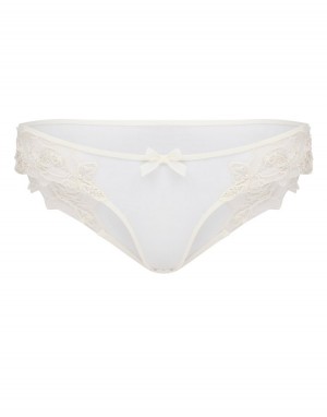 Dámské Slipy Agent Provocateur Lindie Brief Bílé CZ | U92-9604