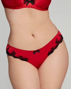 Dámské Slipy Agent Provocateur Molly Full Brief Červené CZ | R06-6764