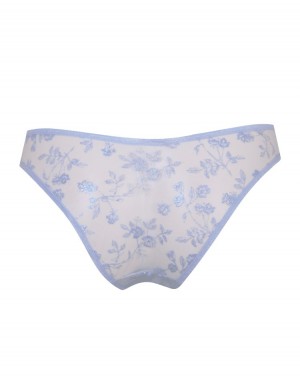 Dámské Slipy Agent Provocateur Zadi Full Brief Blankyt CZ | E40-4523