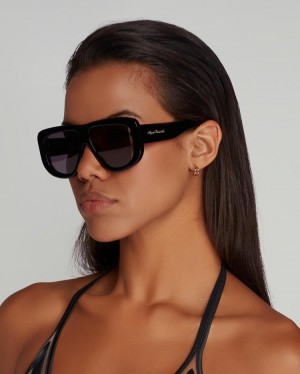 Dámské Sluneční Brýle Agent Provocateur Karley Sunglasses Černé CZ | K17-0422