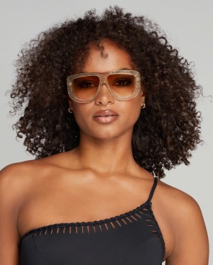 Dámské Sluneční Brýle Agent Provocateur Karley Sunglasses Crystal/Faded CZ | O37-4075