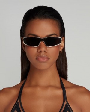Dámské Sluneční Brýle Agent Provocateur Scarlette Sunglasses Gold/Black CZ | J21-8976