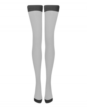 Dámské Punčochy & Hold Ups Agent Provocateur Tanzie Hold Ups Black/Black CZ | U16-9939
