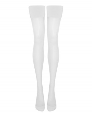 Dámské Punčochy & Hold Ups Agent Provocateur Amber Stockings Bílé CZ | F13-0084
