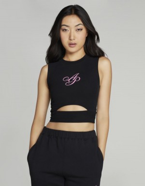 Dámské Topy Agent Provocateur Rayley Crop Top Černé CZ | P57-7902