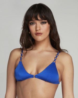 Dámské Vrchní díl Plavek Agent Provocateur Ashia Tie Side Bikiny Top Cobalt CZ | M57-4950