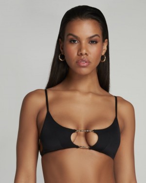 Dámské Vrchní díl Plavek Agent Provocateur Christiana Bikiny Top Černé CZ | M42-1730